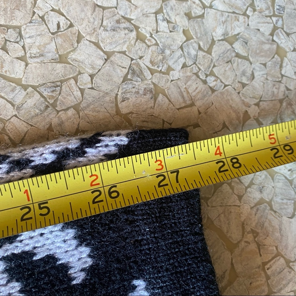 Vintage Stefano International black and white padded shoulder graphic sweater - Picture 6 of 8